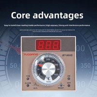 Termostato Digital Universal TUOBANG 72VD 110V/220VAC OEM/ODM, Controlador de Temperatura con Perilla Mecánica para Horno Industrial