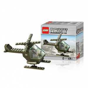 Kit de construction Sluban Hélicoptère de reconnaissance militaire M38 B5700, jouet éducatif pour enfants de 6 ans et plus - Product Image 3