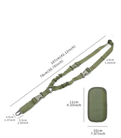 Sangle tactique robuste en nylon à point unique avec boucle à dégagement rapide, accessoire de chasse extérieur polyvalent et durable