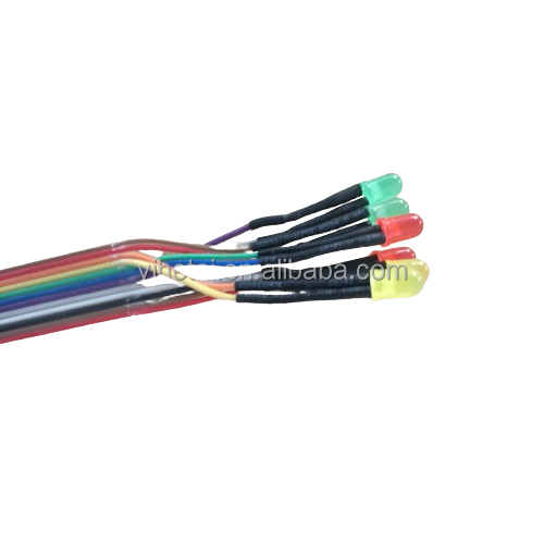 Customized 12 Pin Flat Ribbon Cable Diode Connector Led Light Wiring Harness