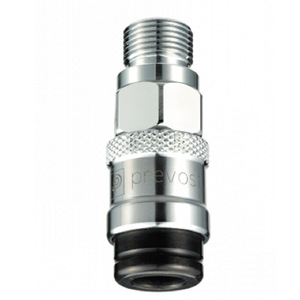 Raccord pneumatique Prevost en acier inoxydable avec anneau de réglage et collier forgé - Product Image 1