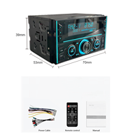 Reproductor de Música MP3 para Auto Portátil de 2 Din, Carga Rápida, Manos Libres, Sintonizador de Radio FM/SD/USB, Compatible con Formato de Audio APE, Cargador para Auto