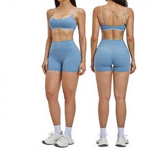 Completo Sportivo da Donna Traspirante 2 Pezzi, Set Casual per Corsa e Yoga, Reggiseno e Pantaloncini, Set per Palestra e Fitness - Product Image 1