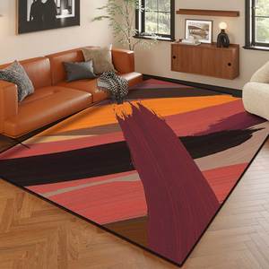 Özel halı logo kadife halı odası baskı için modern 3d halılar oturma odası için basit kilim - Product Image 4