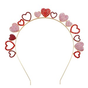 <span class=keywords><strong>Serre</strong></span>-tête DAMAI pour la Saint-Valentin et les mariages, accessoires de décoration, fournitures de fête, <span class=keywords><strong>serre</strong></span>-tête cœur rouge rose XOXO - Product Image 6