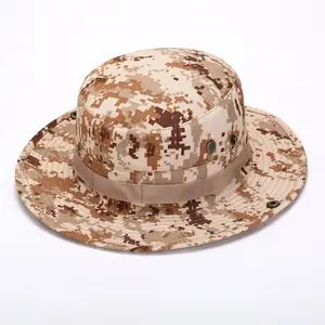 Camo Bonnie Hat Bucket Hat For Outdoor Activities Traveling