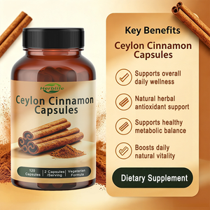 Capsules de cannelle de Ceylan en marque privée OEM ODM |   Extrait de 1200 mg par portion, 120 unités, complément végétarien - Product Image 3