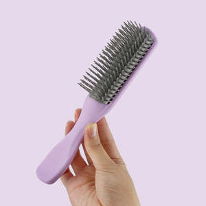 9 filas TPE pelo de plástico belleza cepillo de pelo de cepillo Rosa <span class=keywords><strong>denman</strong></span> cepillo - Product Image 4