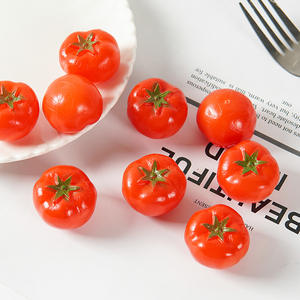 Simulación Mini <span class=keywords><strong>tomate</strong></span> modelo <span class=keywords><strong>de</strong></span> <span class=keywords><strong>tomate</strong></span> simulación comida vegetal juego escuela enseñanza cognitiva ayuda accesorios para sesión <span class=keywords><strong>de</strong></span> fotos - Product Image 1