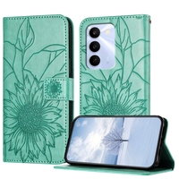 Étui portefeuille en cuir motif tournesol pour Realme C83 NOTE80 4G 16 Pro Plus 5G P4 Power P4X C85 GT 8 15T P4 avec fentes pour cartes et rabat
