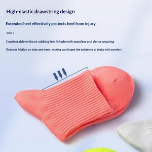 Chaussettes de sport professionnelles d'extérieur pour hommes et femmes, chaussettes de course mi-mollet respirantes en nylon pour le printemps et l'été, idéales pour le basketball et le <span class=keywords><strong>badminton</strong></span> (ODM) - Product Image 4