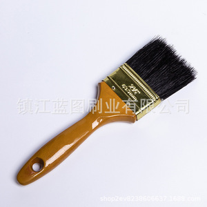 Pinceaux plats à poils de porc, manche en bois, 12-20 mm, origine Zhenjiang, pour peinture et nettoyage LT6422E - Product Image 5