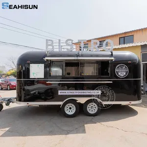 Concession Enclosed Mobile Coffee Food Trailer Ice Cream Cart Truck Catering Equipment Coffee Food Truck Cart