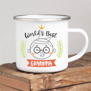 Taza <span class=keywords><strong>de</strong></span> Café para Abuela, la Mejor del Mundo, con Asa, para el Día <span class=keywords><strong>de</strong></span> la Madre y Cumpleaños <span class=keywords><strong>de</strong></span> la Abuela - Regalo <span class=keywords><strong>de</strong></span> Metal <span class=keywords><strong>de</strong></span> Aluminio - Product Image 5