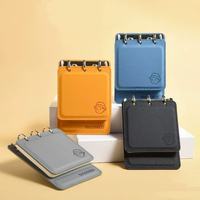Vente en gros de carnets de notes portables personnalisés, carnet A7 à couverture rigide avec couverture en cuir PU, journal personnalisé avec logo