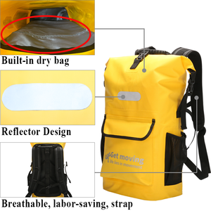 Mochila Flotante Impermeable de Moda para Exteriores con Cremallera, Material Oxford, Almacenamiento Expandible de Alta Resistencia 20-35L para Equipo Deportivo - Product Image 4