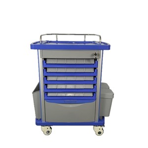 Medical Emergency Cart 890x520x824-1024mm ABS Material With Drawers And Storage For Hospital Use - Product Image 5