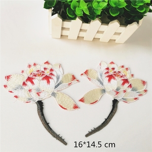 Tùy Chỉnh Sắt Trên Hoa Vá Thêu Thiết Kế Hoa Thêu Appliques Các Bản Vá Lỗi Cho Quần Áo Và Dresses - Product Image 5