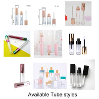 Logo personnalisé vegan, cosmétique liquide mat étanche, diy, mini capsules de rouge à lèvres