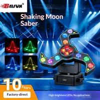 Nouvelles lampes à tête mobile LED de style moderne, contrôle DMX512, RGB, 9 faisceaux rotatifs, effet œil de frelon, équipement d'éclairage de scène pour discothèque, DJ, bar