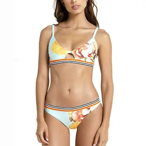 Custom Design Full Print Recycled Fabric Bikini 2020 Swimwear