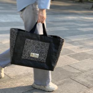 Phụ nữ lớn cuối tuần Tyvek giấy mua sắm Túi Tote Túi xách màu đen - Product Image 4