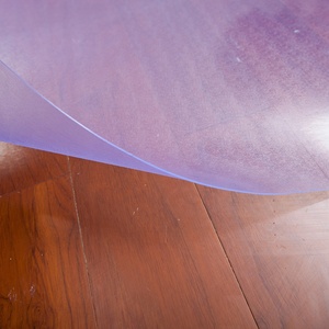 Tapis de bureau durable avec rebord, protection pour sols en bois dur, tapis de chaise transparent en PVC de haute qualité - Product Image 6
