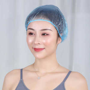 <span class=keywords><strong>Bonnet</strong></span> <span class=keywords><strong>de</strong></span> douche jetable en PE imperméable, biodégradable, anti-huile et anti-poussière, épaissi et élastique, à prix avantageux et très demandé - Product Image 1