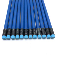 Vente directe du fabricant, crayon promotionnel standard Shengyada écologique en bois noir bleu HB, aiguisé, avec impression UV