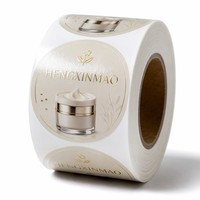 Etiquetas Autoadhesivas Impermeables con Diseño Floral Personalizado, Impresión Clara, Etiquetas para Tubos de Crema de Manos, Etiquetas para Envases de Productos para el Cuidado de la Piel