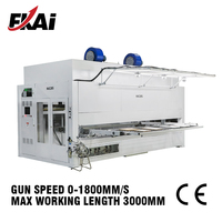 Machine de peinture par pulvérisation CNC à 5 axes Fengkai |   Noyau PLC 26,2 kW de puissance |   Peintre automatique facile à utiliser pour les portes en bois