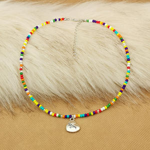 Sıcak satış fabrika fiyat Vintage Bohemian kolye renkli boncuk kolye kadınlar için Bohemian takı uzun zincir hediye parti - Product Image 6