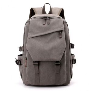 Sac à dos d'école pour étudiants, sac à dos de voyage rétro en toile, sac à dos pour ordinateur portable, fabriqué en usine BSCI, personnalisable - Product Image 6