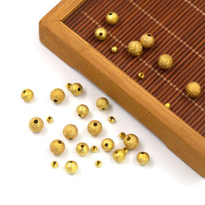 Insumos de Joyería Jialin de Acero Inoxidable, Cuentas Espaciadoras de Latón Crudo en Metal Dorado y Plateado, Forma Redonda/Pera/Acanalada Dentada Grande - Product Image 6