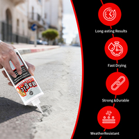 Mastic de réparation pour fissures de surface routière Magic Sandy de 0,5 lb, mastic d'étanchéité pour fissures de murs et de toits, mastic d'étanchéité pour asphalte, scellant pour réparation de joints de sol