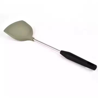 Spatule de cuisine en silicone à long manche, antiadhésive, résistante à la chaleur, compatible lave-vaisselle et alimentaire, ustensile de cuisine
