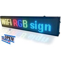 Letrero Luminoso Programable para Tiendas, Publicidad de Alta Luminosidad, Personalizado, Resistente al Agua IP65, Pantalla LED RGB a Todo Color