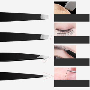 Juego de Pinzas para Cejas de la Mejor Calidad, Instrumentos de Belleza de Acero Inoxidable, Color Personalizado, Pinzas Cómodas para Depilar Cejas - Product Image 4