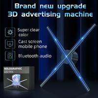 AIMV STU-3D Résolution 4K Android/Windows OS Télécommande FHD 4 lames Wifi Affichage holographique LED Lecteur publicitaire 3D