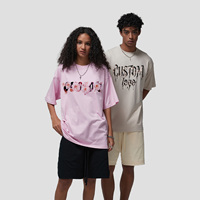 Camiseta Personalizada con Serigrafía, 190g, Algodón Transpirable, Corte Holgado, Unisex, Estilo Urbano, Venta al Por Mayor OEM