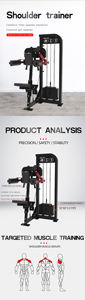 Machine de musculation pour l'épaule à <span class=keywords><strong>prix</strong></span> d'usine – Appareil de levée latérale assise pour la musculation et le <span class=keywords><strong>fitness</strong></span> - Product Image 3