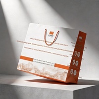 Sacs fourre-tout professionnels en carton blanc à fond carré, sacs cadeaux personnalisables avec logos, impression UV, dégradables pour salons professionnels