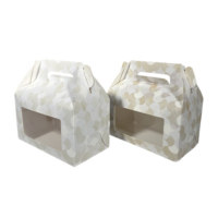 Boîtes à gâteaux et cupcakes en carton recyclable Junjia Y52 personnalisables, qualité alimentaire, portables, avec revêtement UV et gaufrage