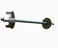Tige de tirage plate moderne en acier pour coffrage de construction industrielle, facilement assemblable pour panneau de coffrage
