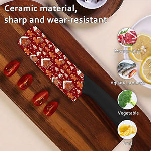 Entrega Rápida, 4 Juegos de Cuchillos de Chef de Cerámica Hechos a Mano con Mango de Plástico, Duraderos, Ecológicos, Envío Gratis - Product Image 3