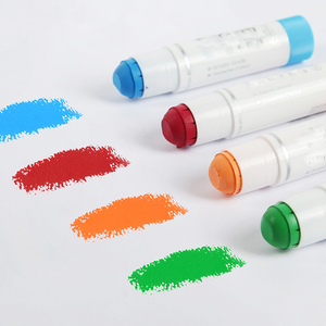 Custom 6 12 18 Colors Kids Non Toxic Washable Crayon Face Tempera Solid Paint Rotating <b>Stick</b> Set - Product Image 3
