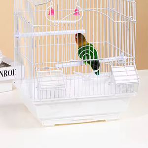 Luxury Indoor Stainless Steel <strong>Wire</strong> Small Bird <strong>Cage</strong> Parrot Budgie Canary Removable <strong>Tray</strong> Eco-Friendly Carrier Box - Product Image 5