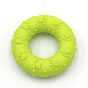 TPR ayak izi donut <span class=keywords><strong>pet</strong></span> oyuncaklar çiğneme dişleri taşlama diş temizleme bite dayanıklı köpek oyuncaklar - Product Image 6