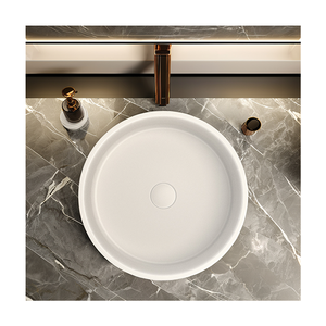 Mohom Nouveau modèle Lavabo <span class=keywords><strong>de</strong></span> salle <span class=keywords><strong>de</strong></span> bain <span class=keywords><strong>de</strong></span> style moderne <span class=keywords><strong>Jardin</strong></span> en béton Pierre artificielle Petit lavabo <span class=keywords><strong>d</strong></span>'<span class=keywords><strong>angle</strong></span> pour salle <span class=keywords><strong>de</strong></span> bain <span class=keywords><strong>d</strong></span>'hôtel - Product Image 2