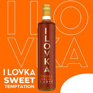 Fabriqué en Espagne, ILOVKA Vodka Caramel 700ml, qualité excellente et premium, arôme sucré de caramel, liqueurs de vodka - Product Image 6